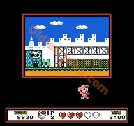 une photo d'Ã©cran de Pizza Pop sur Nintendo Nes